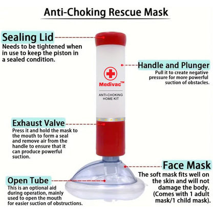 💥 2025 Hot Sale 70% OFF 🚨 MediVac™ Rescue Pro Anti-Choking Home Kit 🔰 Protect Your Family - Peace Of Mind